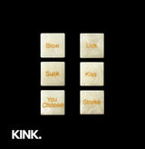 Kinky Erotic Dice Set of 4 (White)