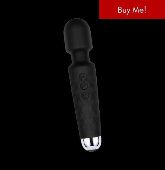 Wanderlust in Black. A Wand Massager with 20 powerful vibration patterns and 8 speeds for over 160 combinations. 100% silicone. Find high quality sex toys for everyone at alittlekinky.co. Shop KINK.