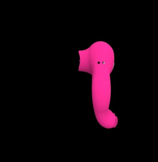 Experience mind-blowing oral-like stimulation with "Pour Deux" - the vibrating cock ring with clit licking feature. Designed to fit most erections, this toy delivers powerful vibrations and 7 different licking modes, all controlled with the remote for uninterrupted pleasure. The perfect addition to any bedroom.