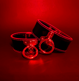 Restrict and Enhance Your Play with Vegan Leather Cuffs and Shackles perfect for novice or expert BDSM play.