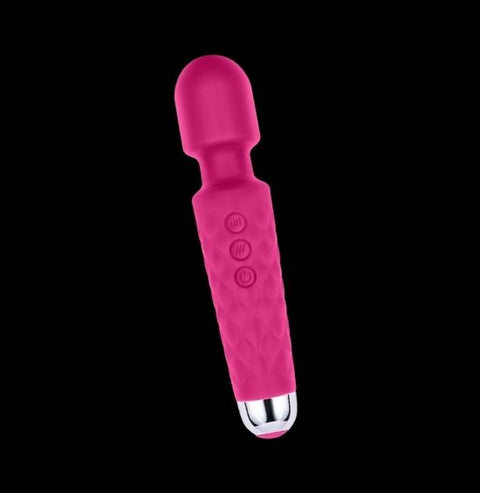 Wanderlust in Hot Pink. A Wand Massager with 20 powerful vibration patterns and 8 speeds for over 160 combinations. 100% silicone. Find high quality sex toys for everyone at alittlekinky.co. Shop KINK.